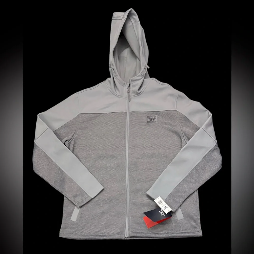 Reebok outerwear Men’s thermal full zip hoodie Hooded Jacket